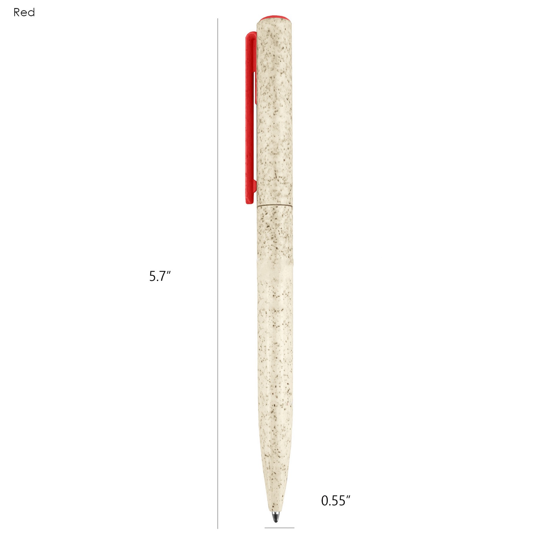Eco Friendly Wheat Straw Recyclable Ballpoint Pen 2
