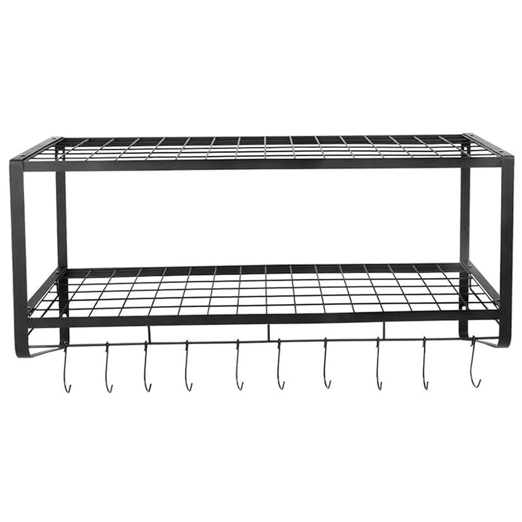 Metal Kitchen Layered Storage Pot Rack 5