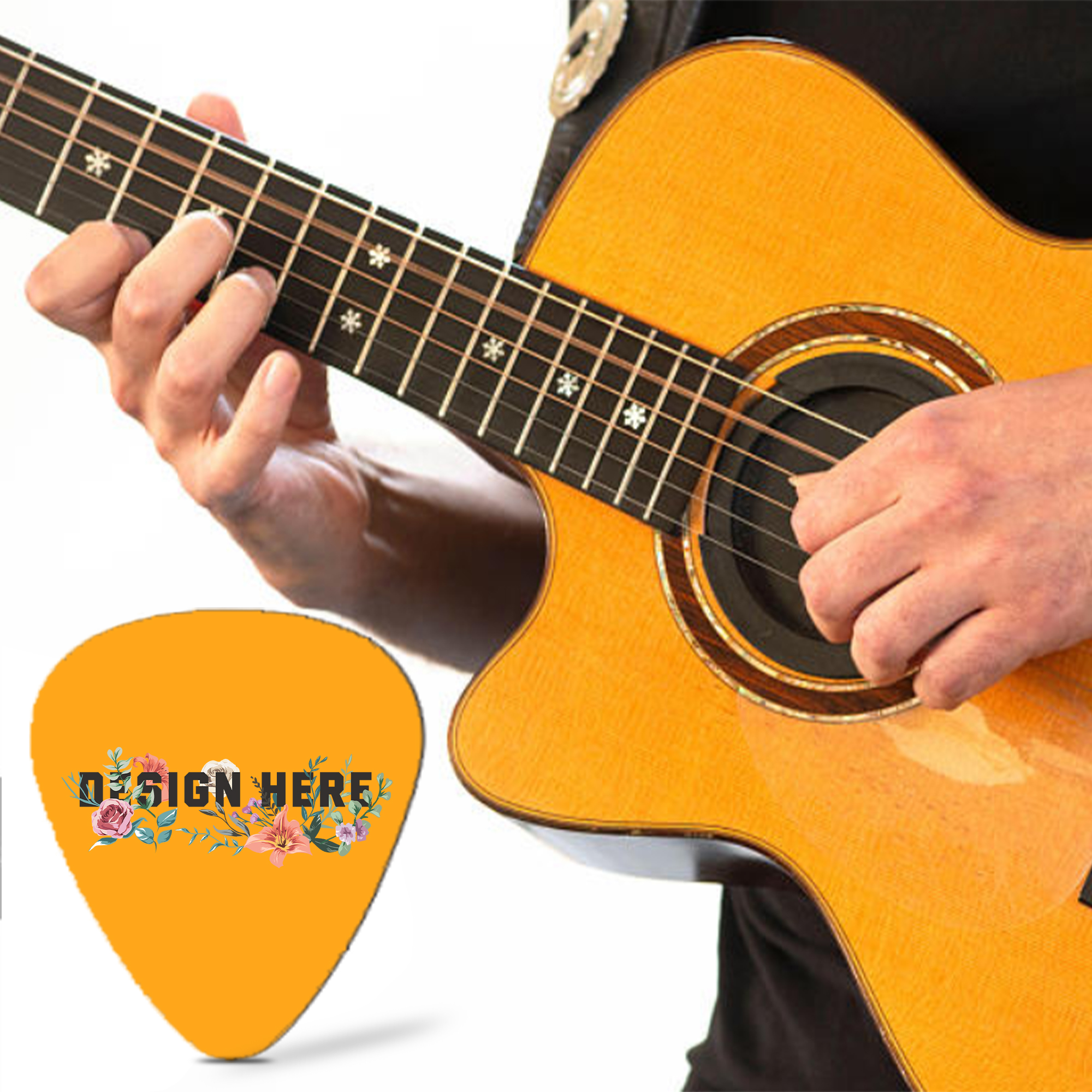 Durable Celluloid Plectrum for Guitar Bass 1