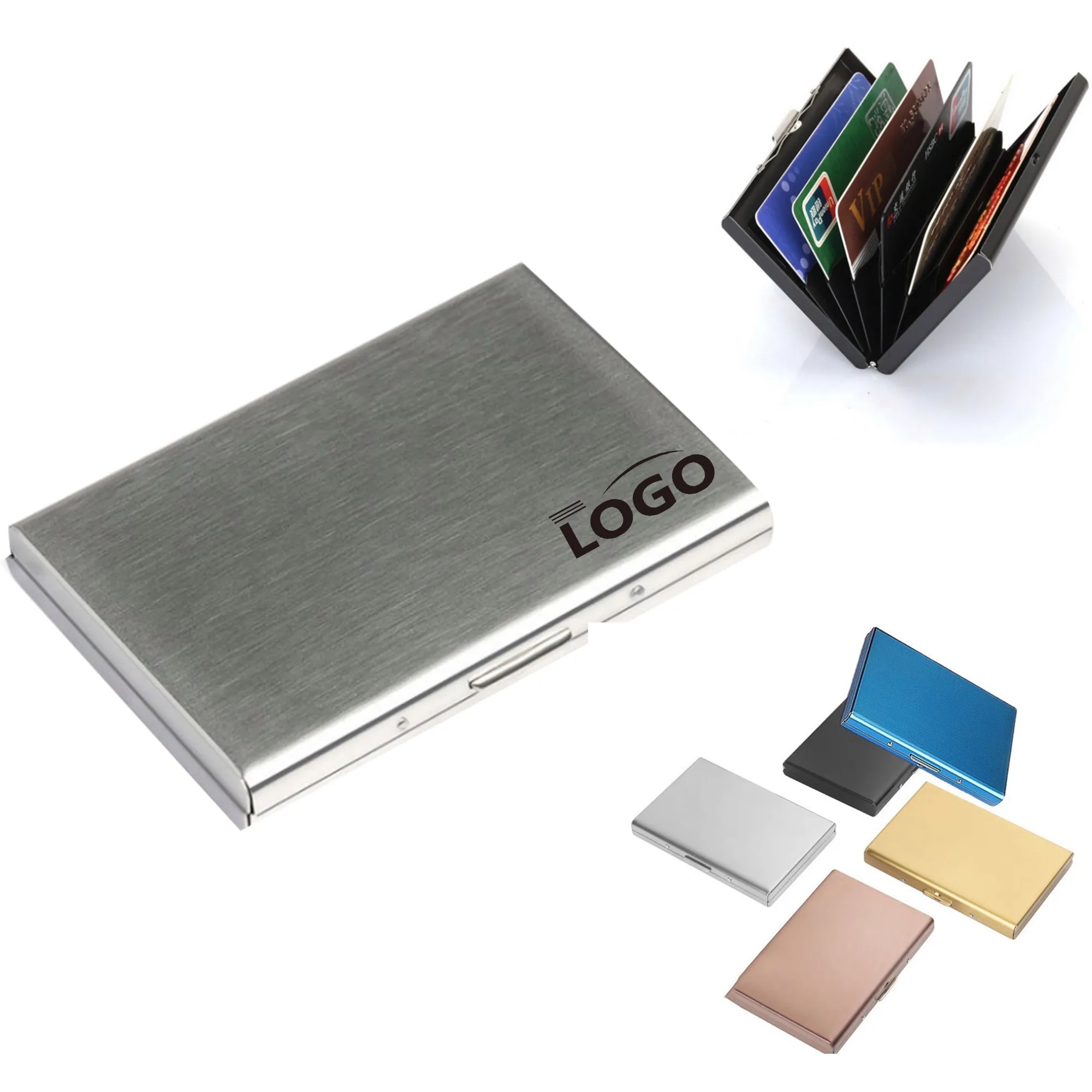 Stainless Steel Credit Card Wallet Case MOQ 10pcs 5