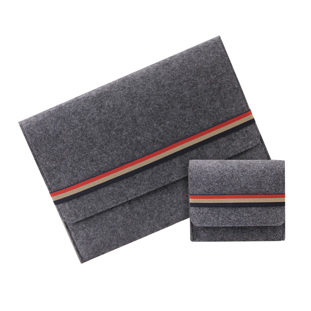 Two-in-One Felt Laptop Sleeve 2