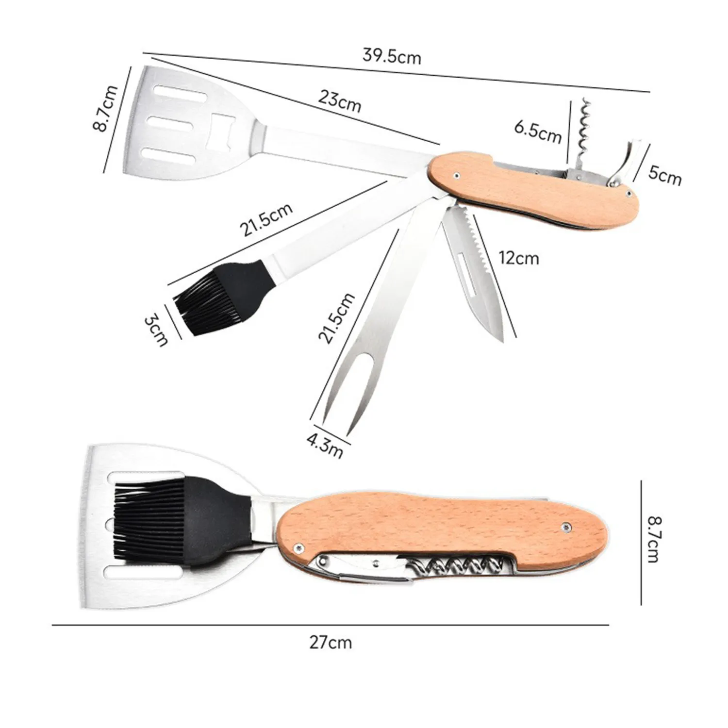 5 In 1 BBQ Grill Tool Set 2