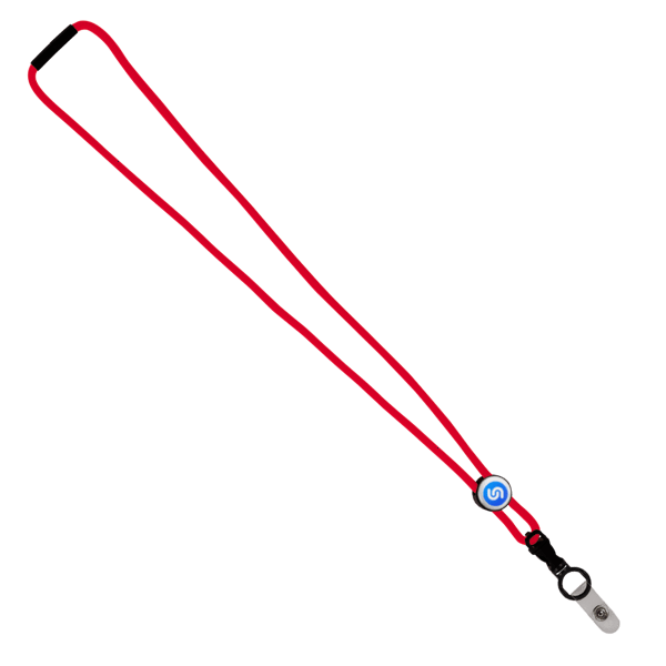 3/16" Nylon Cord Lanyard with Snap-Buckle Release, Standard O-Ring & Slider 33