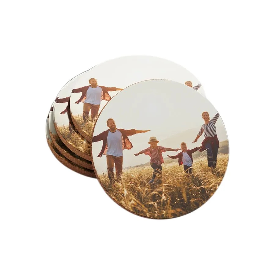 Custom Photo Fiberboard Coasters 2