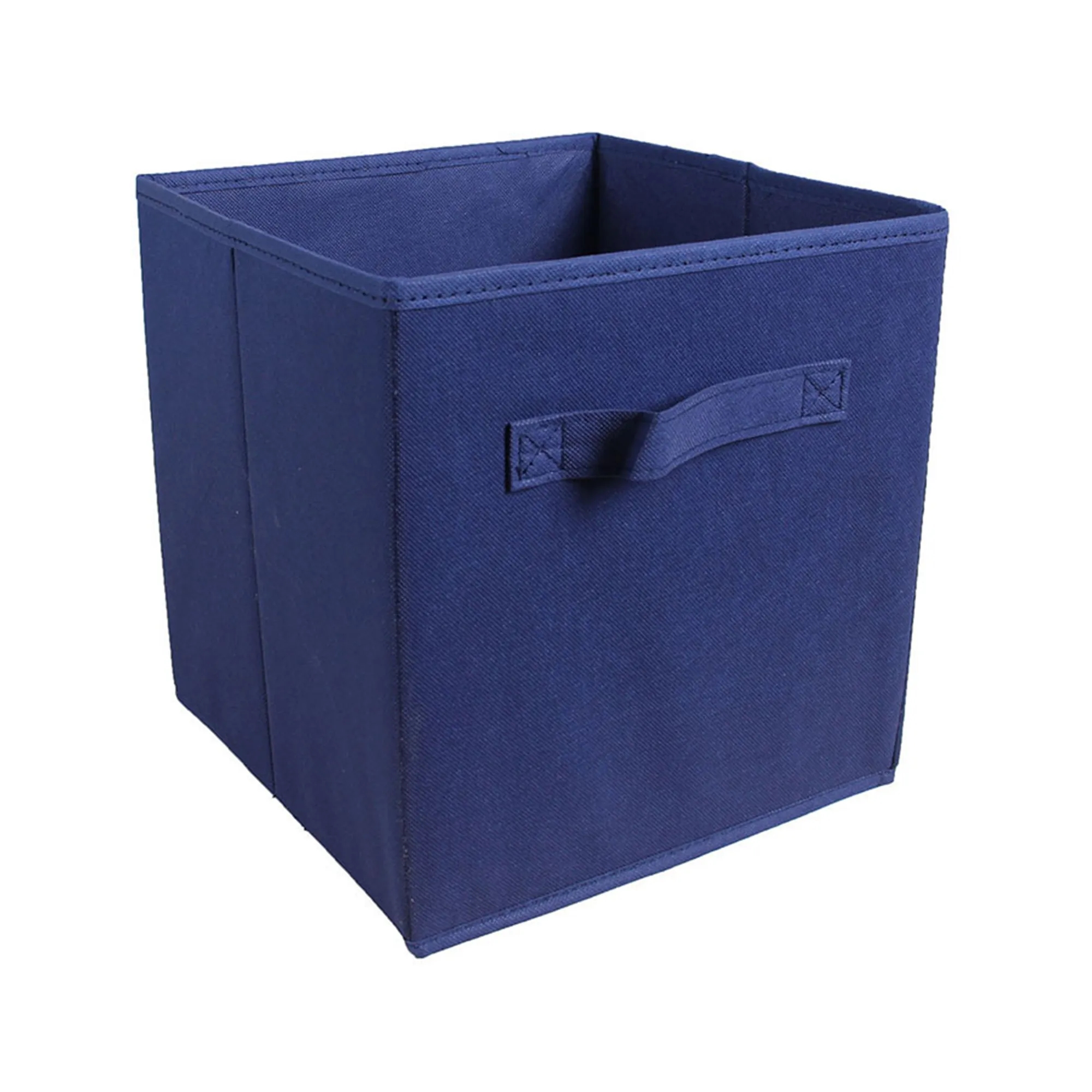 MOQ50 11" Square Non-Woven Folding Storage Box With Handle 4