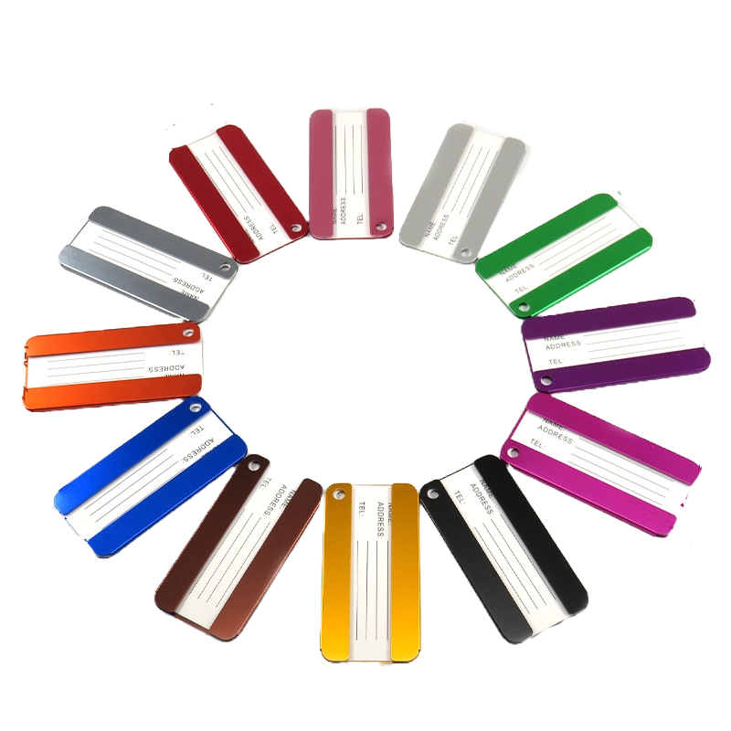 Aluminium Alloy Luggage Tag W/ Keyring 4