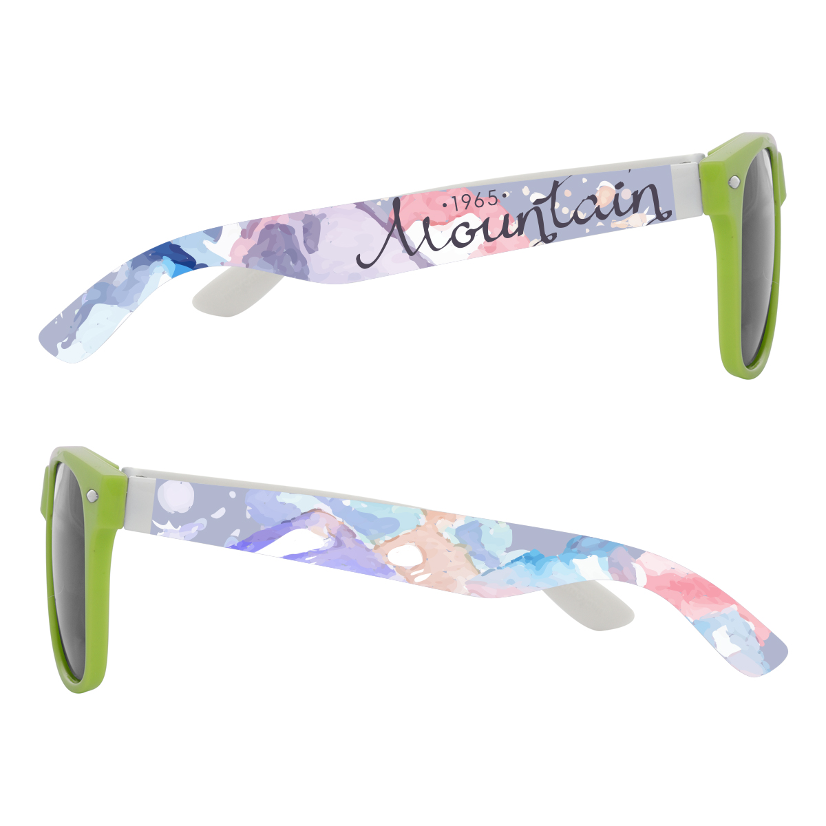 Full Color Colorblock Malibu Sunglasses 44