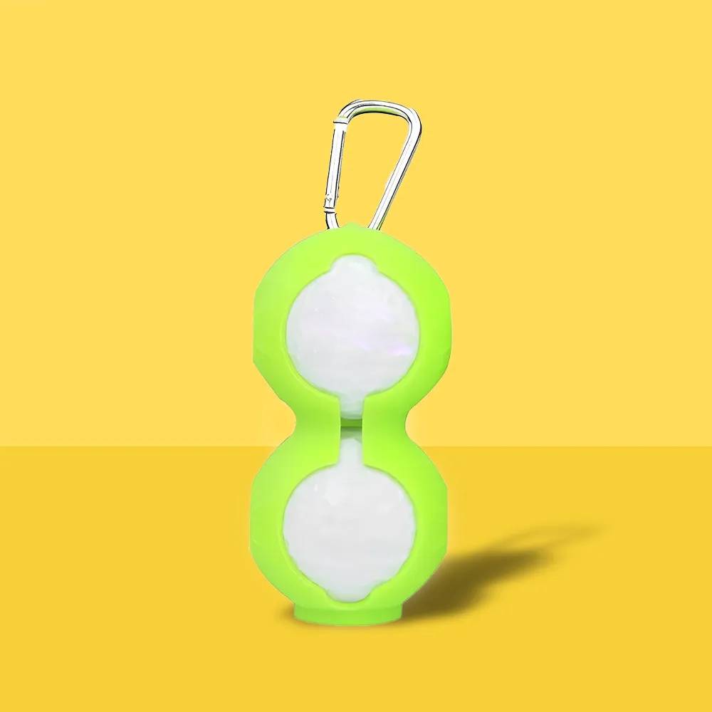 Silicone Golf Ball Holder with Carabiner