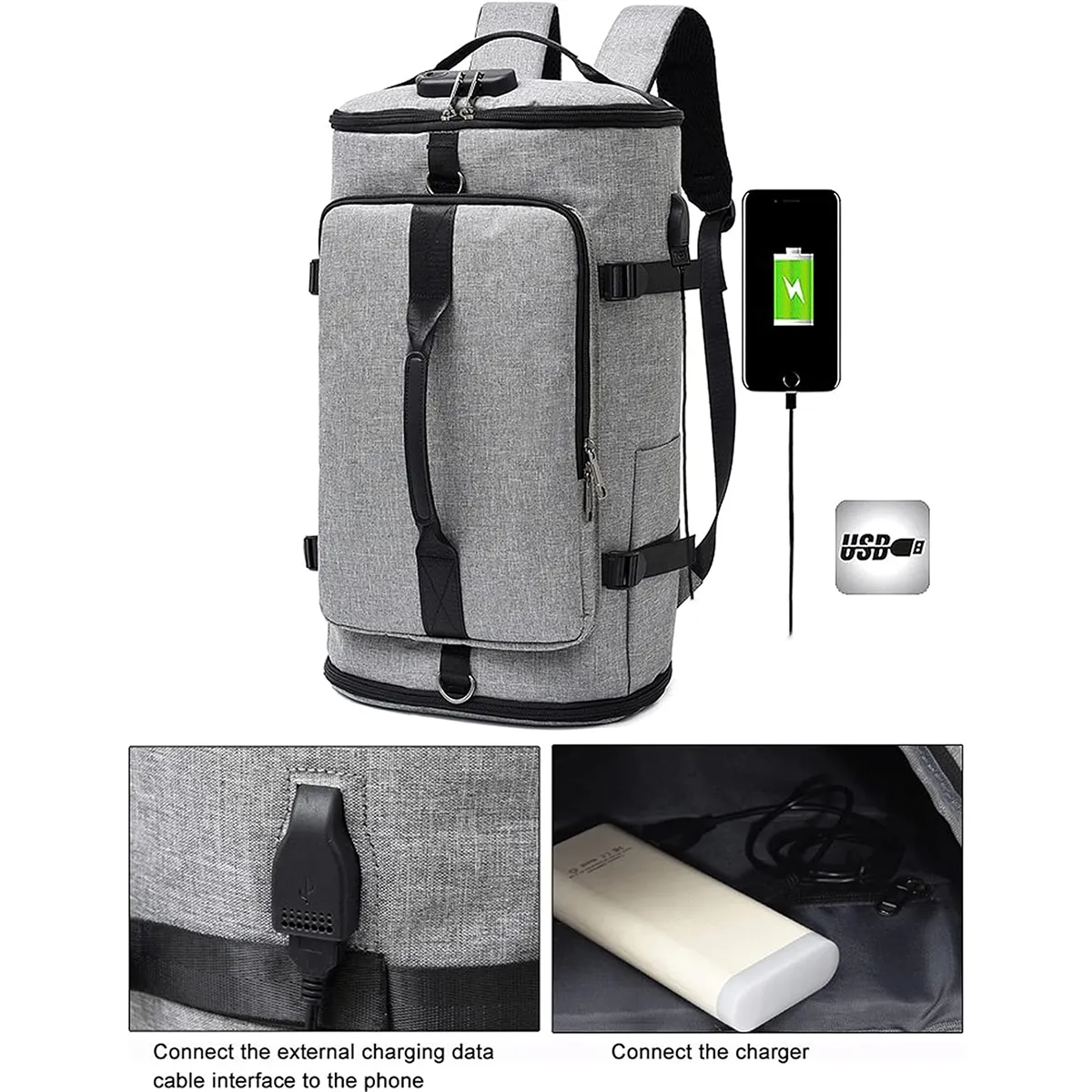 30 L Durable Large Outdoor CampingTravel Luggage Backpack 5