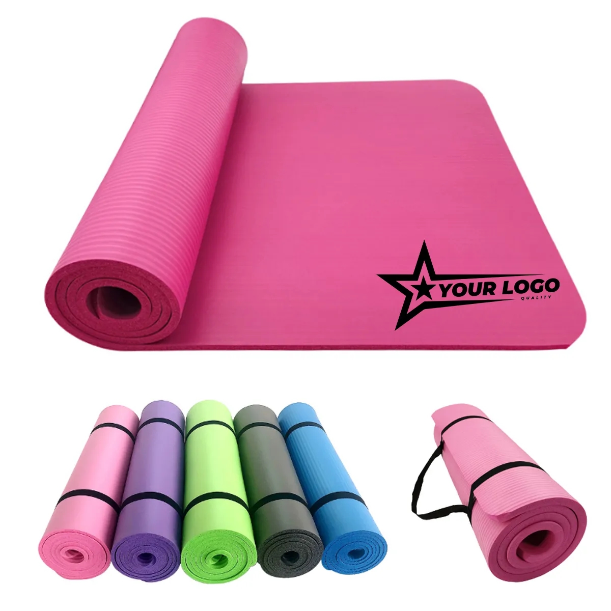 Yoga Mat Non Slip Environmentally Friendly Fitness Exercise 1