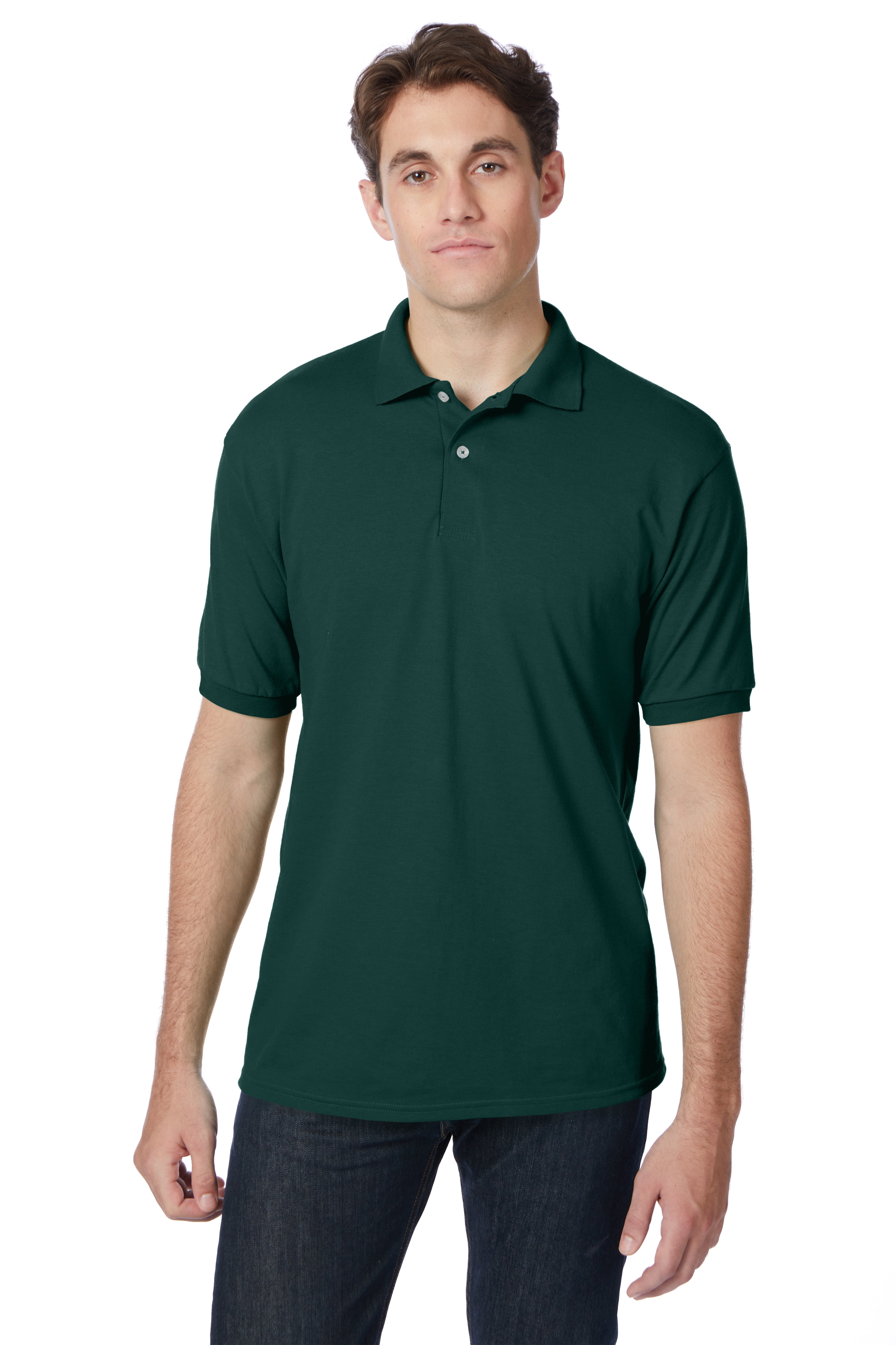 Hanes EcoSmart® Jersey Polo Shirt 6