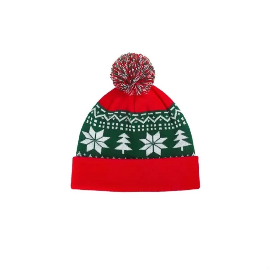 Christmas Beanie Hat Winter Knitted Crochet 3