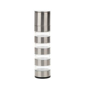 4 In 1 Pepper Grinder With Spice Cans Set For Convenient Seasoning 8