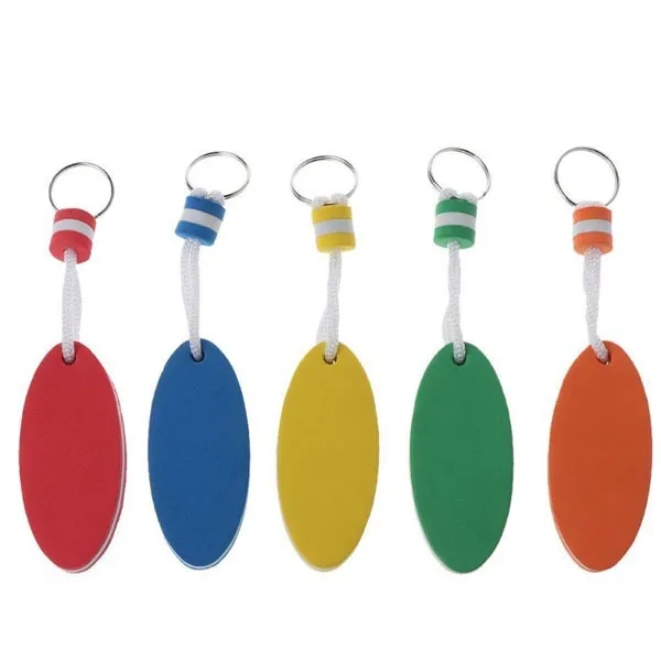 Oval Shaped EVA Foam Floating Key Chain 9