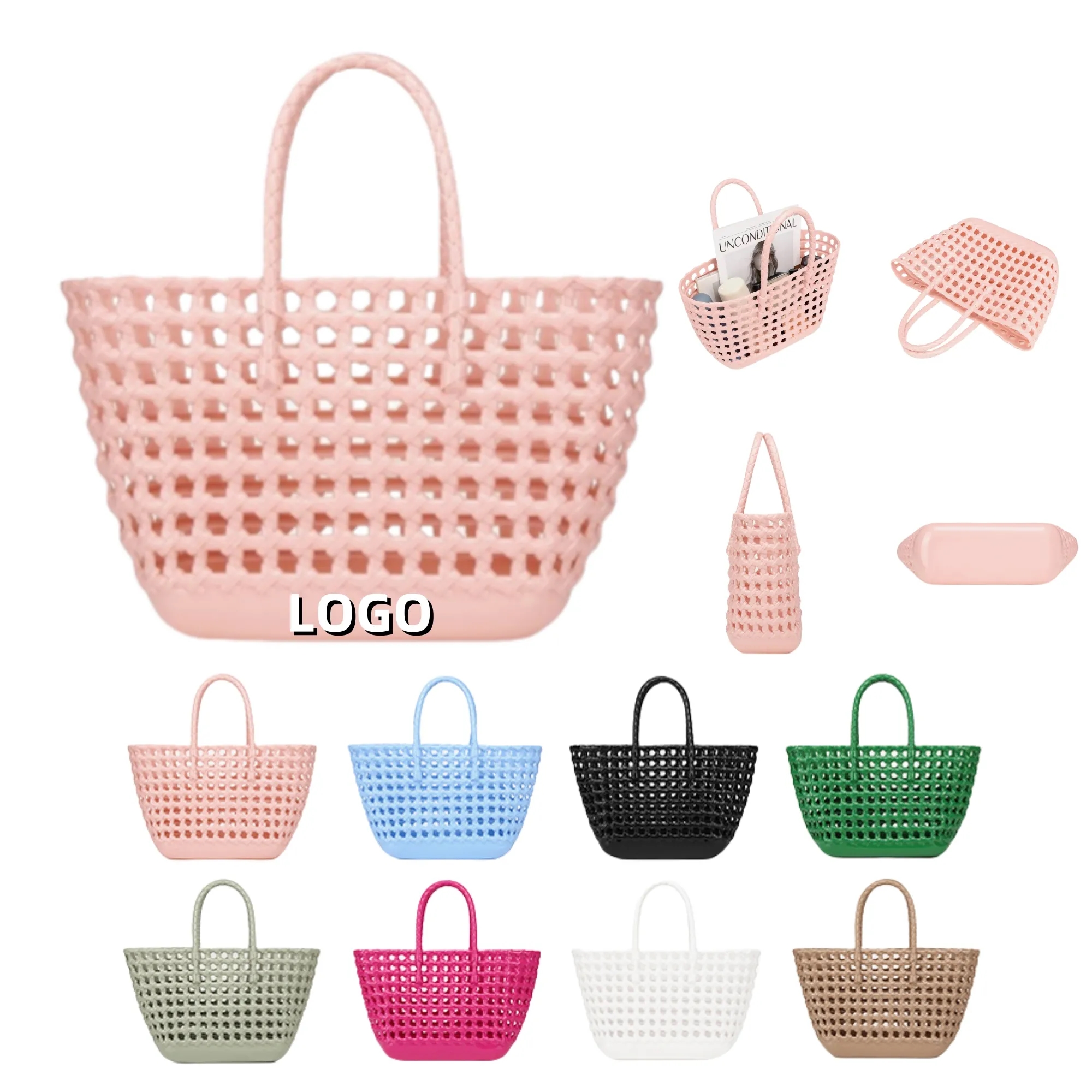PVC Imitation Woven Handbag 1