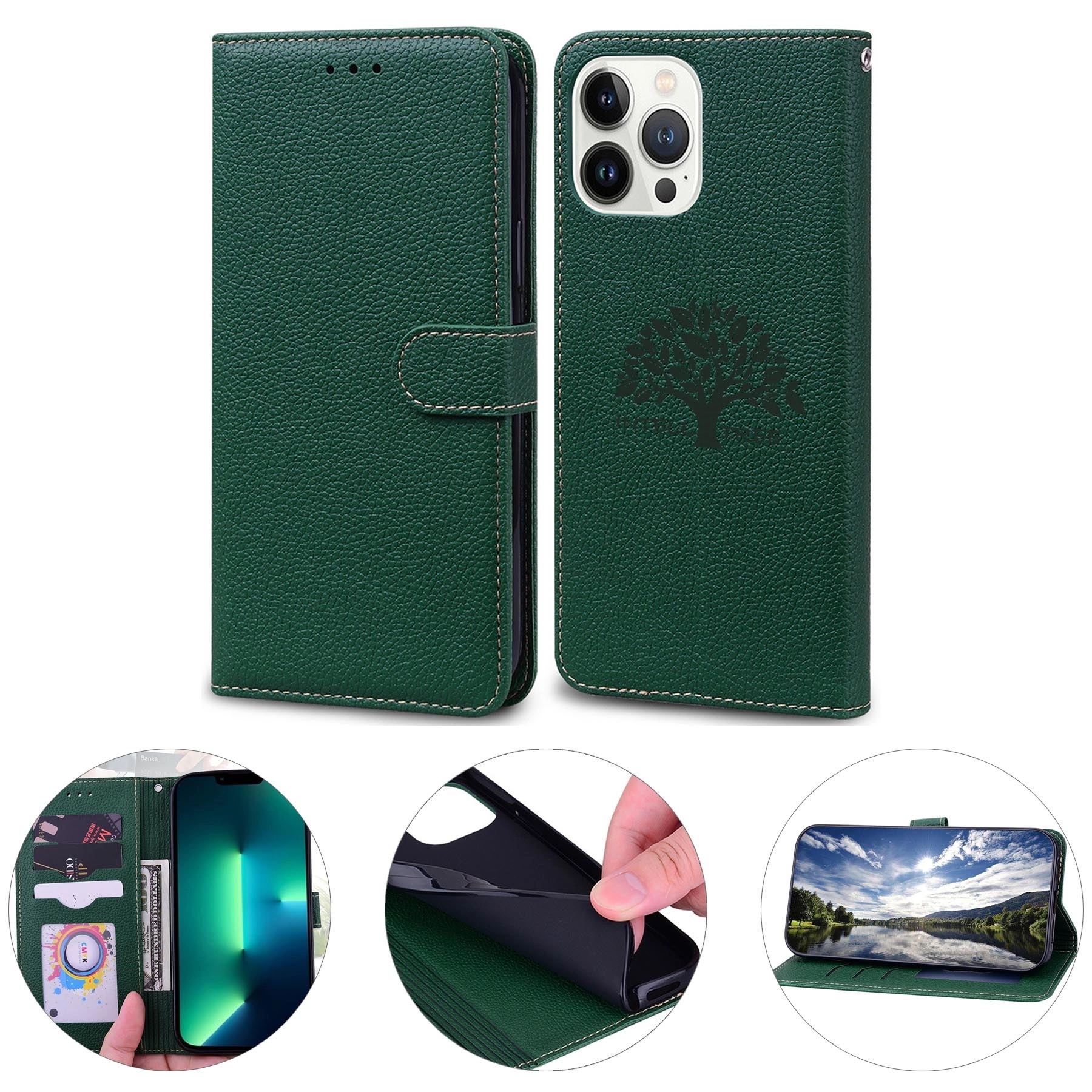 Pu Leather Wallet Phone Case 4