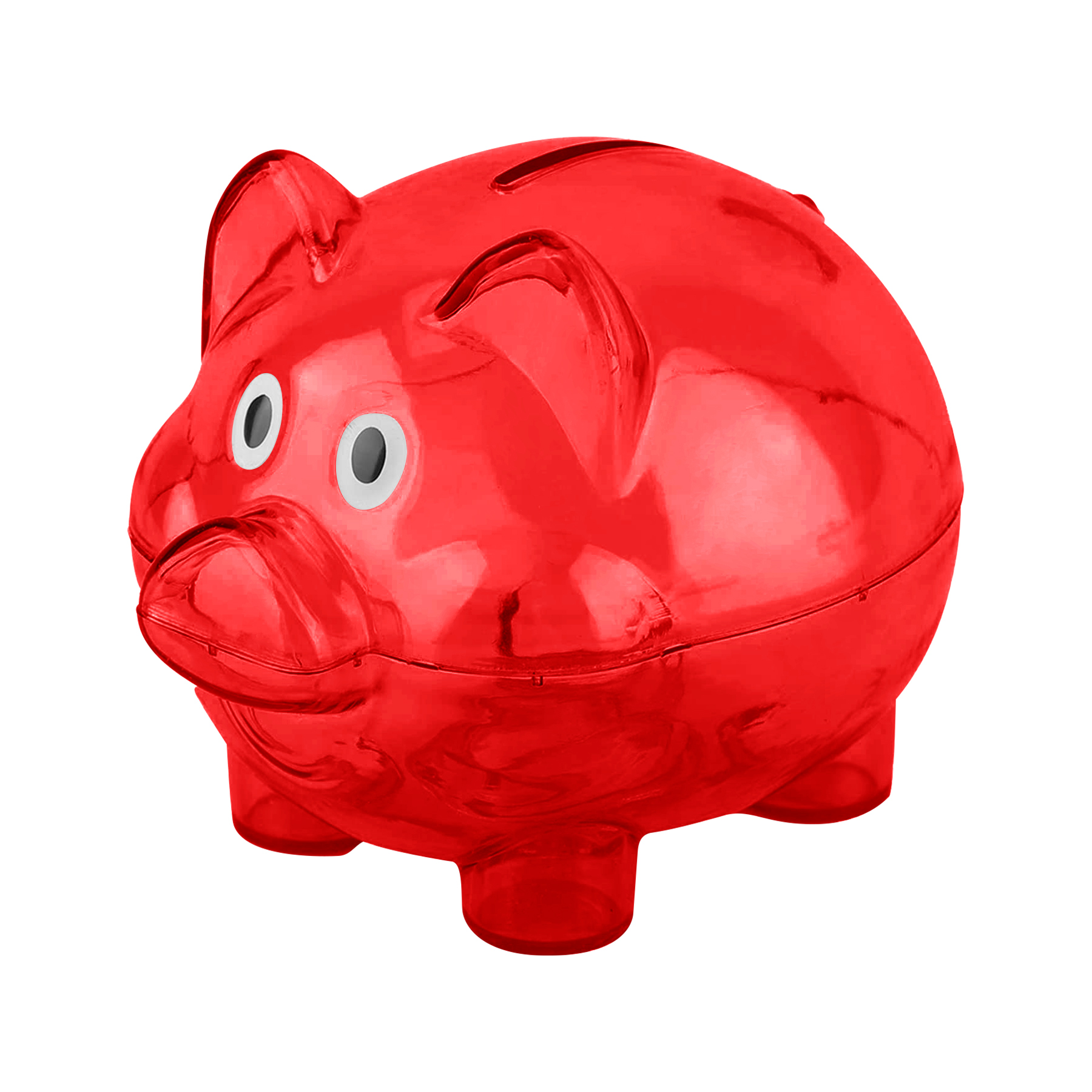 Clear Plastic Piggy Bank 4