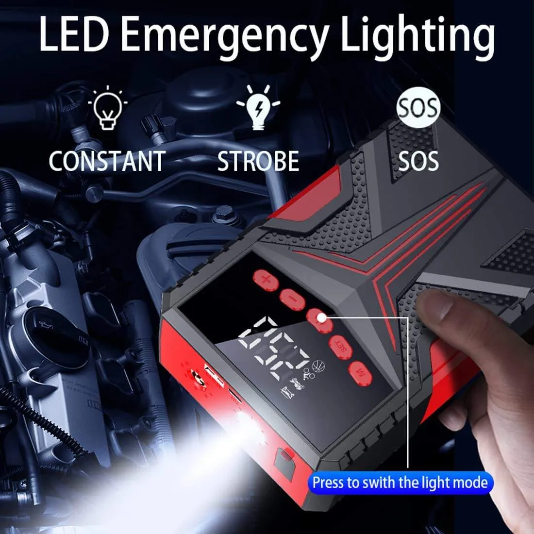 4 in 1 Multi-function Portable Car Emergency Jump Starter 3