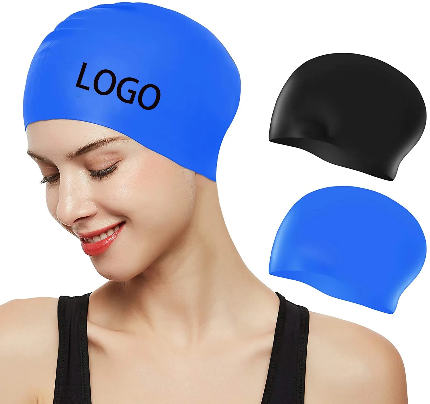 Latex Silicone Swim Cap 4