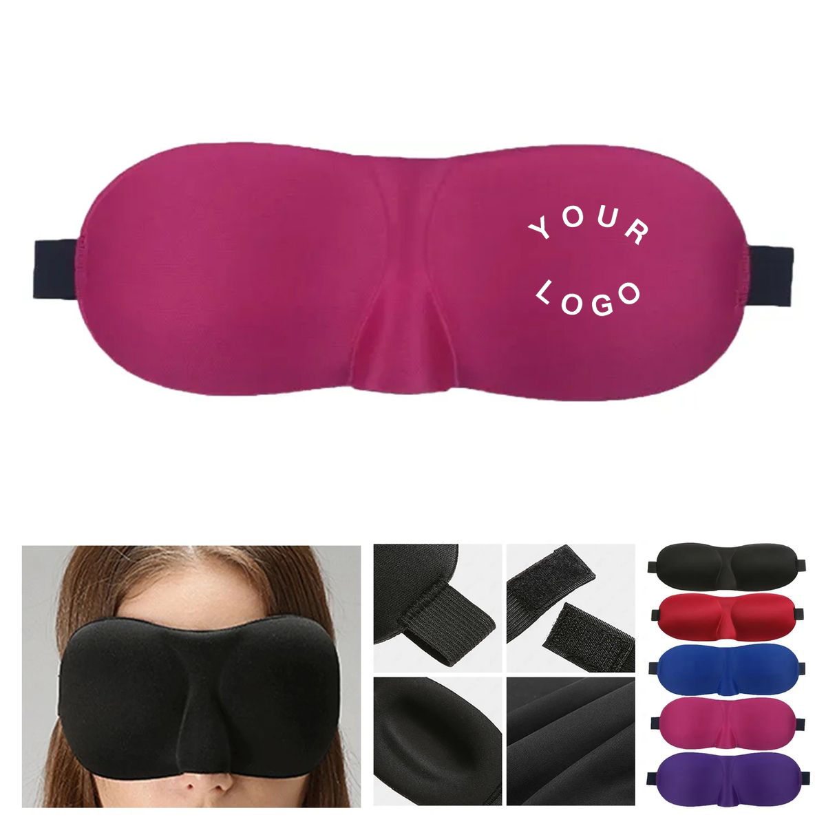 Polyester 3D Eye Mask for Relaxed Sleeping 2