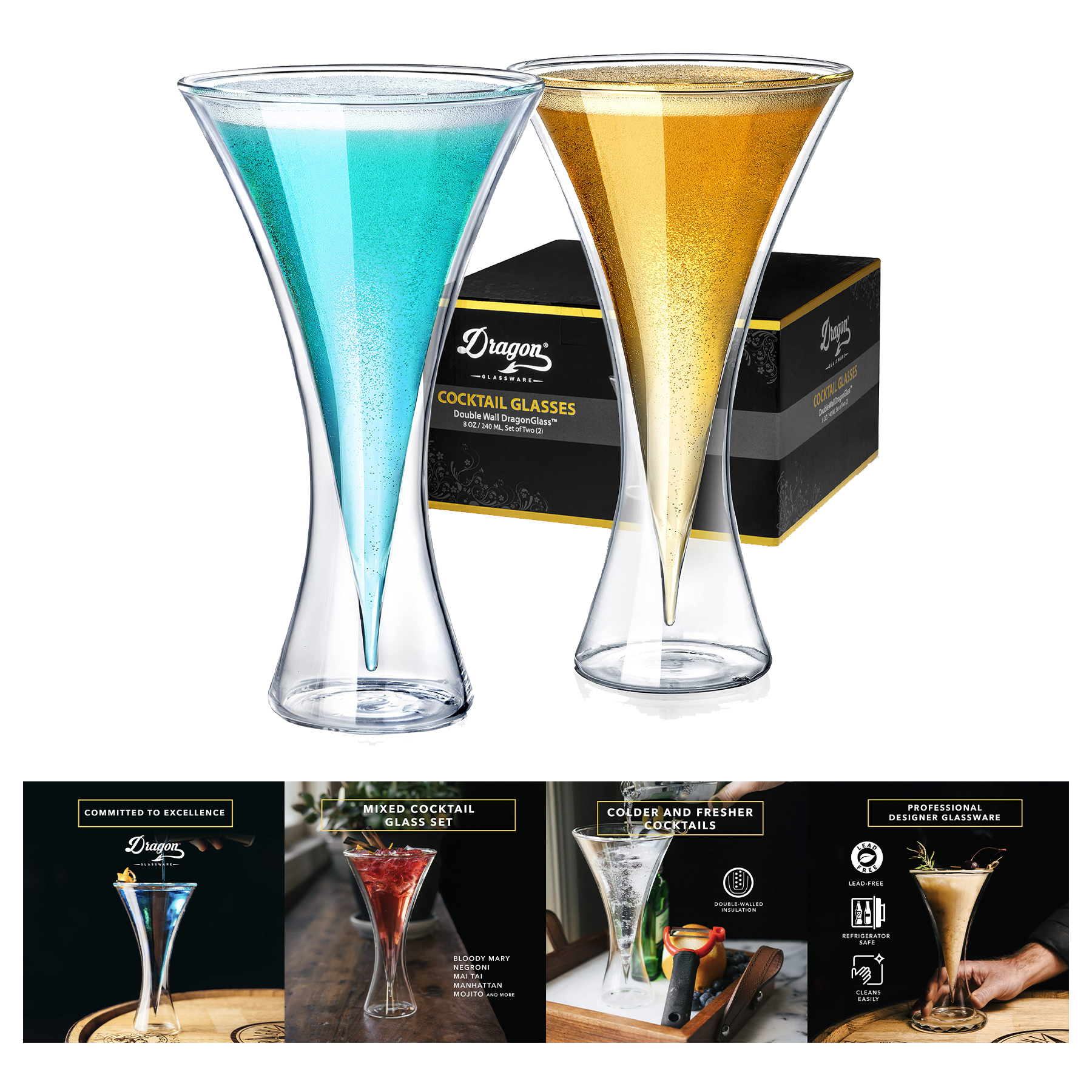 Glassware Martini Glasses 2