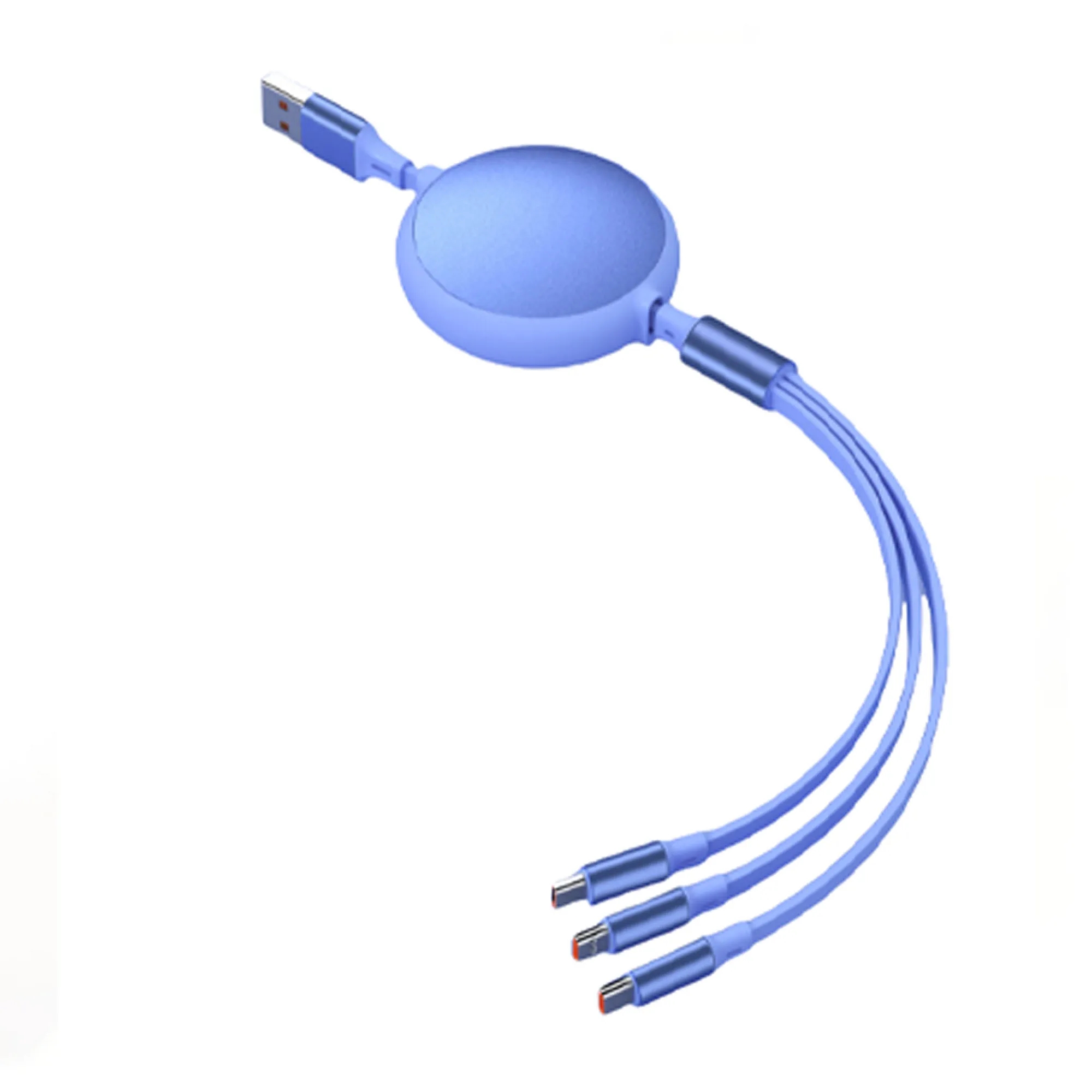 Retractable 100W 3 in 1 Charging Cable 3