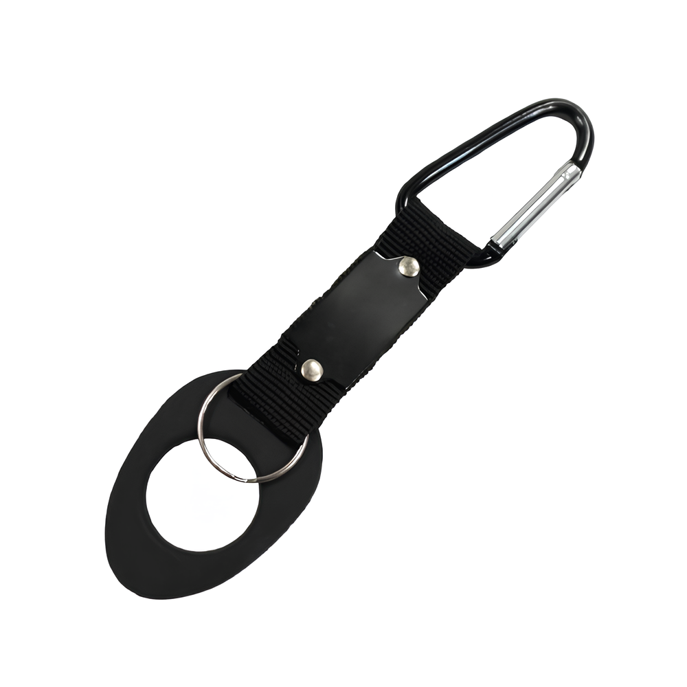 Strap Bottle Holder W/ Key Tag & Carabiner 3