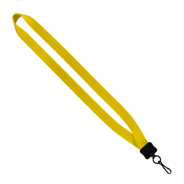 3/4" Smooth Nylon Lanyard with Plastic Clamshell, O-Ring & Metal Swivel Sna 25