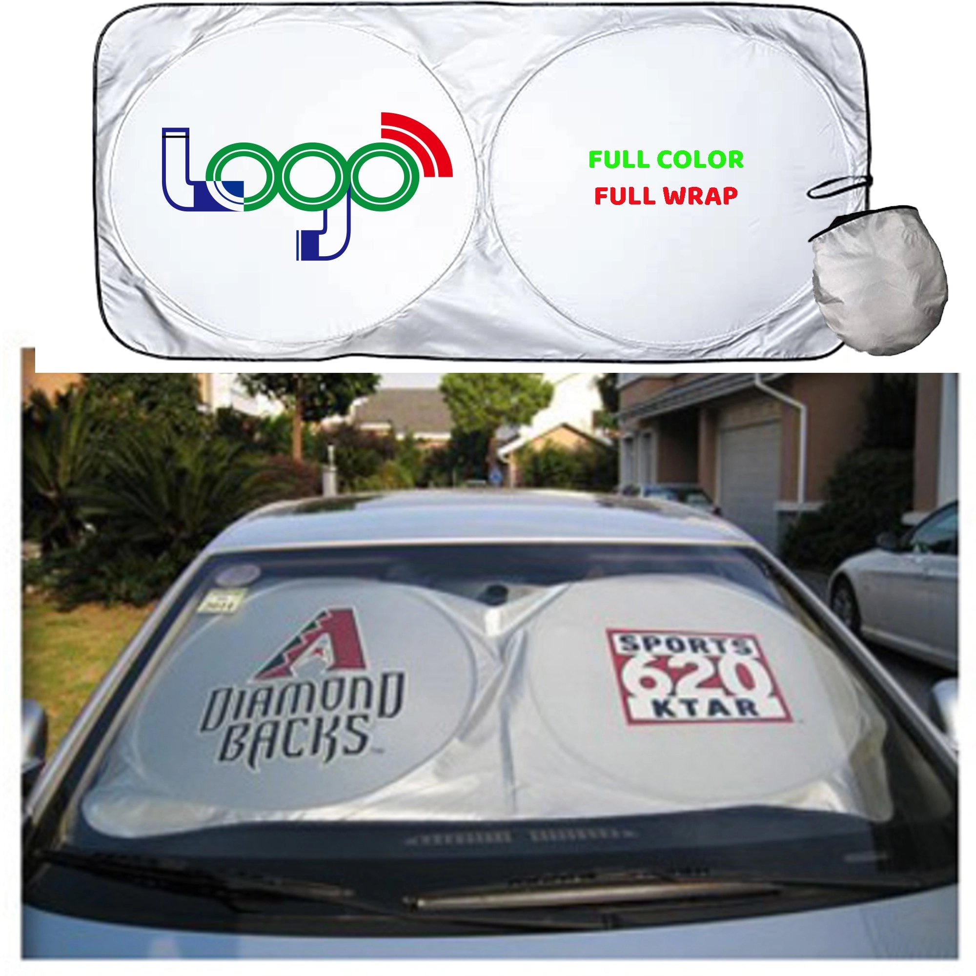 Car Windshield Sun Shade Full Color 2