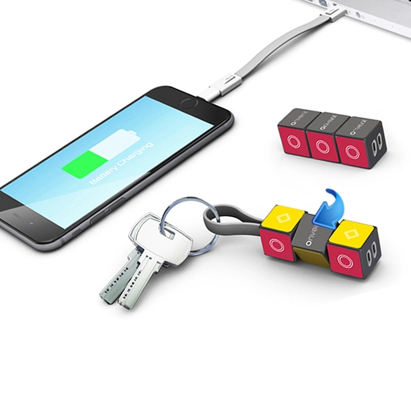 Cube Data Cable Keychain 3