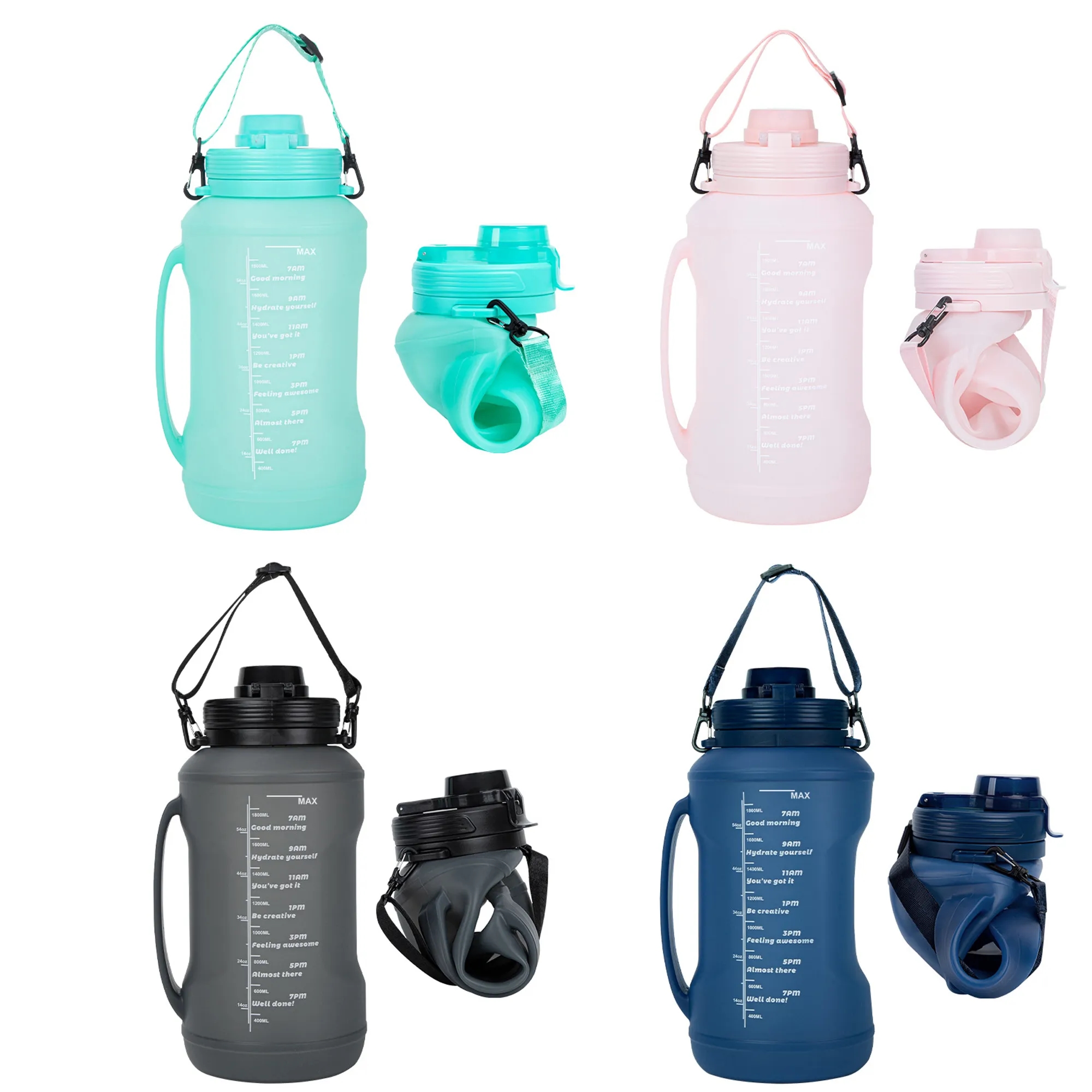 66oz Collapsible Silicone Water Bottle 3