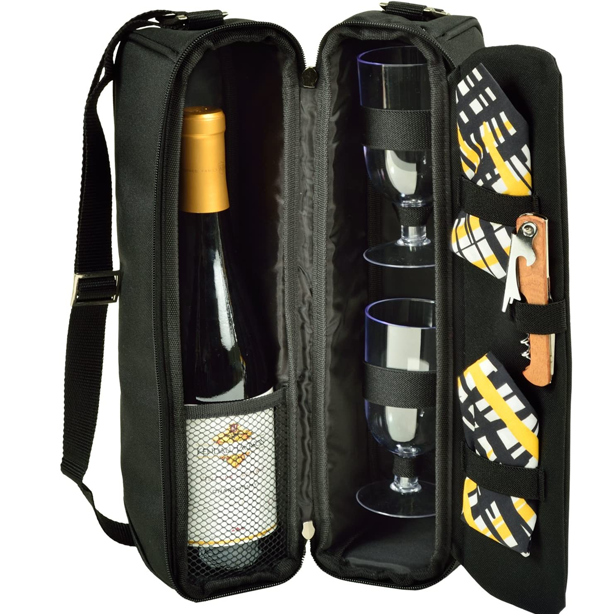 Custom Premium luxury Portable Wine Tote Bag 6