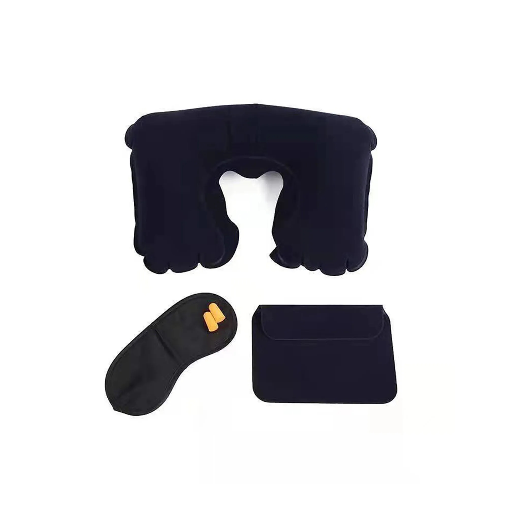 Inflatable Pillow U-Shaped with Eye Mask Earplug 2