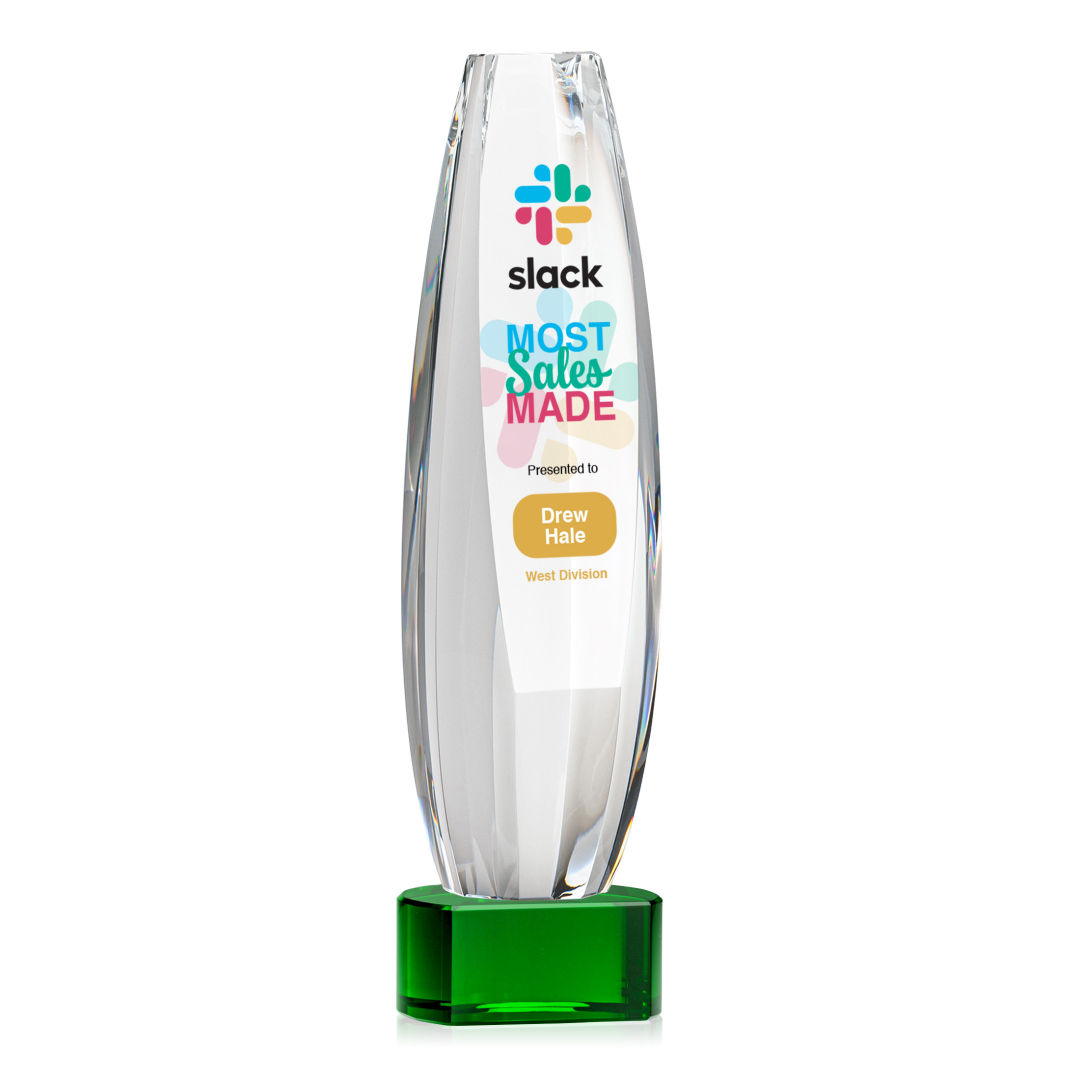 Hoover VividPrint™ Award on Paragon Base - Green 2