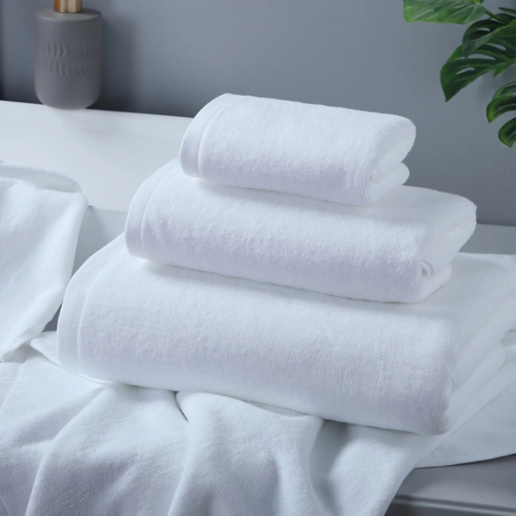 Embroidered Cotton Washcloth Towel MOQ 50PCS 9