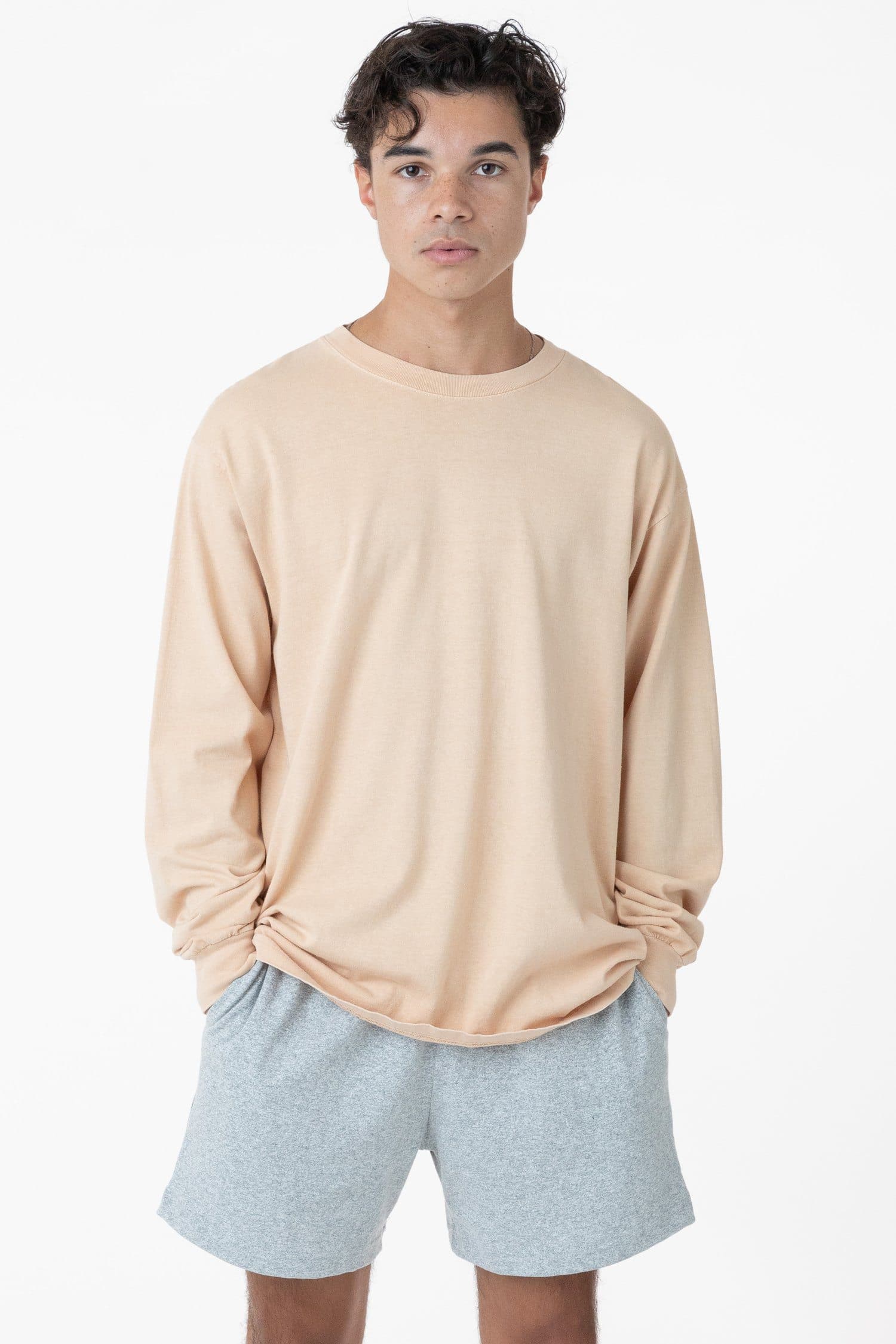 6.5 OZ L/S GARMENT DYE T-SHIRT 10