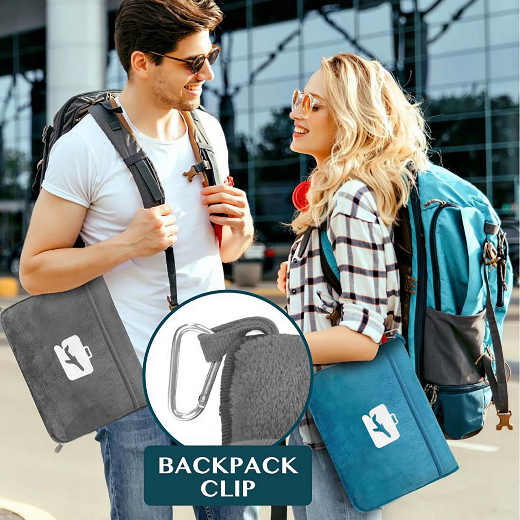 2-in-1 Flannel Travel Blanket 4
