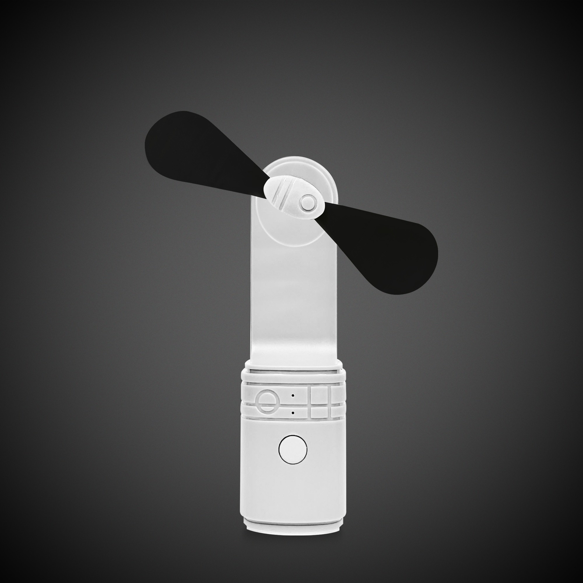 White/Black Rechargeable Fan 2