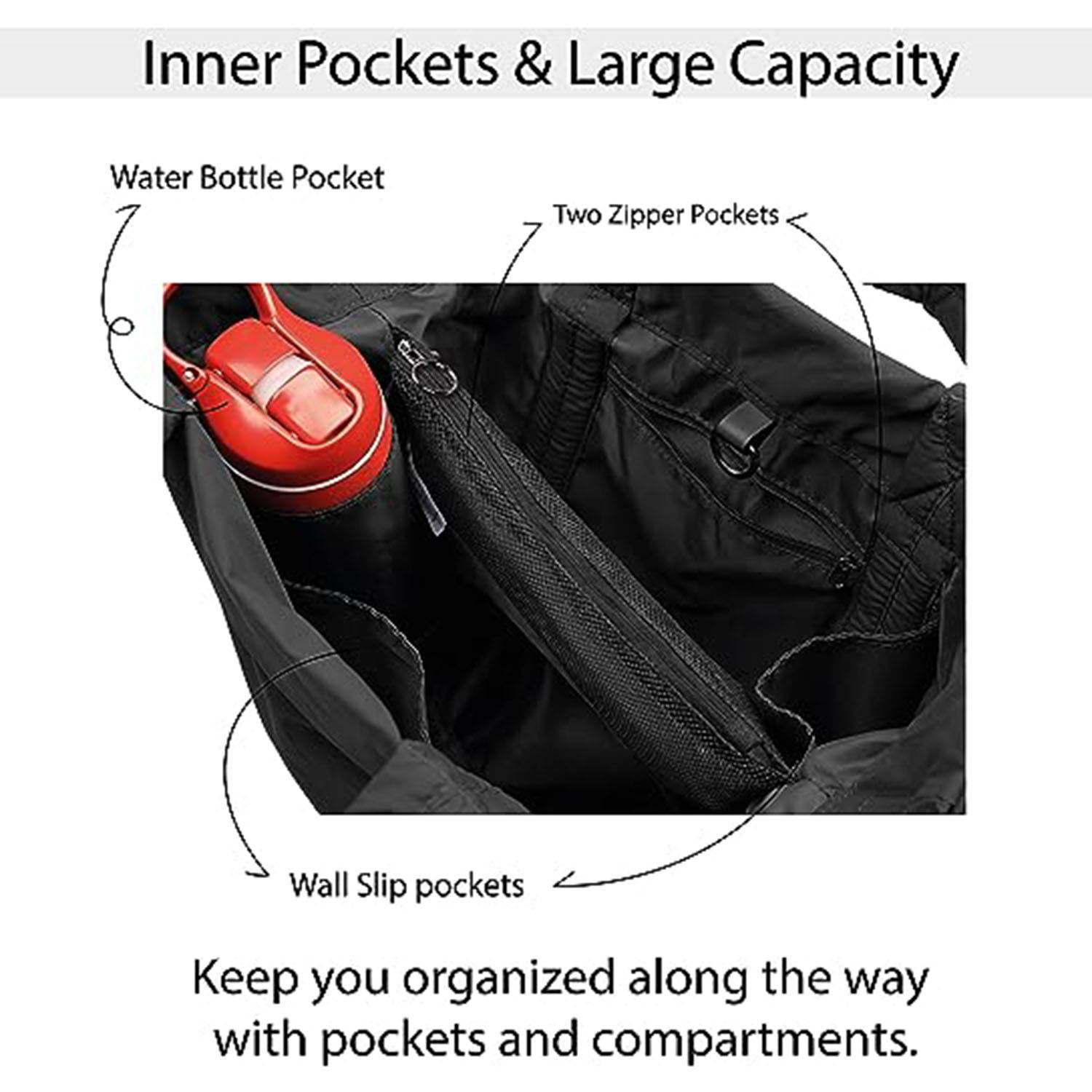 19L Crossbody Shoulder Bags with 2 Straps for Women 5