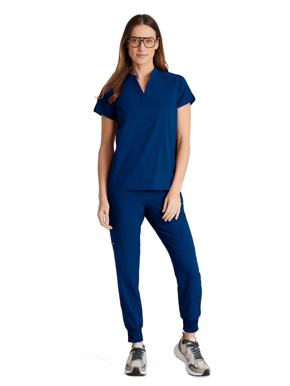 Grey's Anatomy Spandex Stretch - Women's Two-Pocket Avery Scrub Top 2