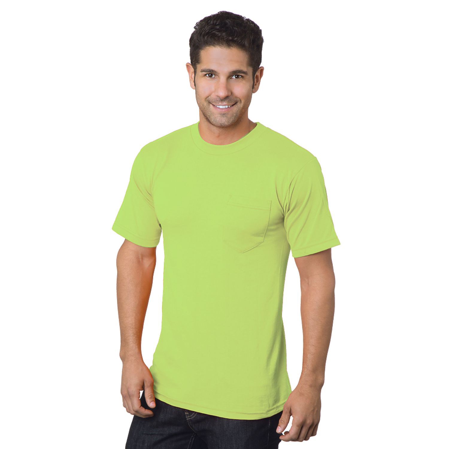 USA-Made Poly-Cotton Non-ANSI Safety T-Shirt with Pocket 1