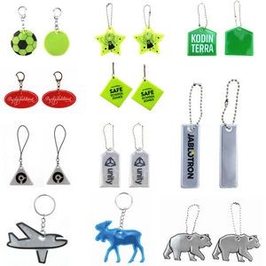 Customizable Reflective Keychain In Various Designs 8