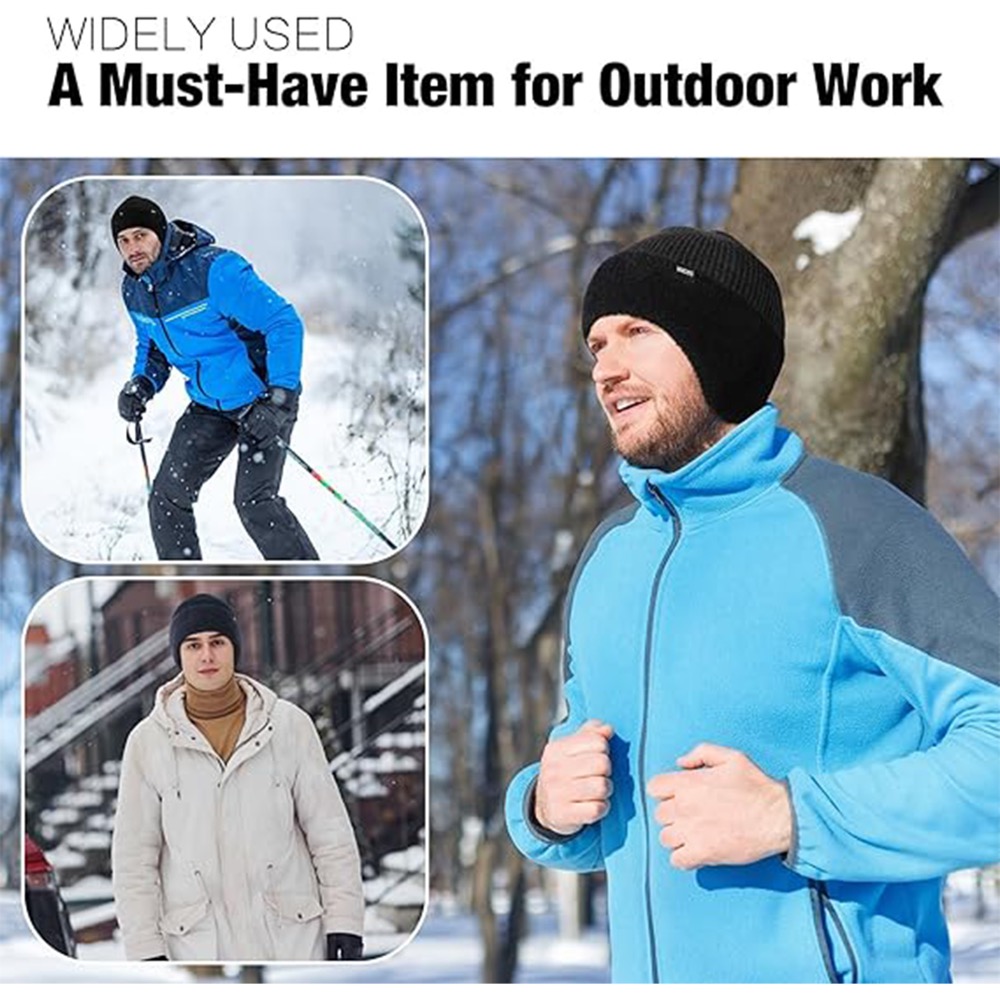 Winter Fleece Line Beanie With Earflap 5