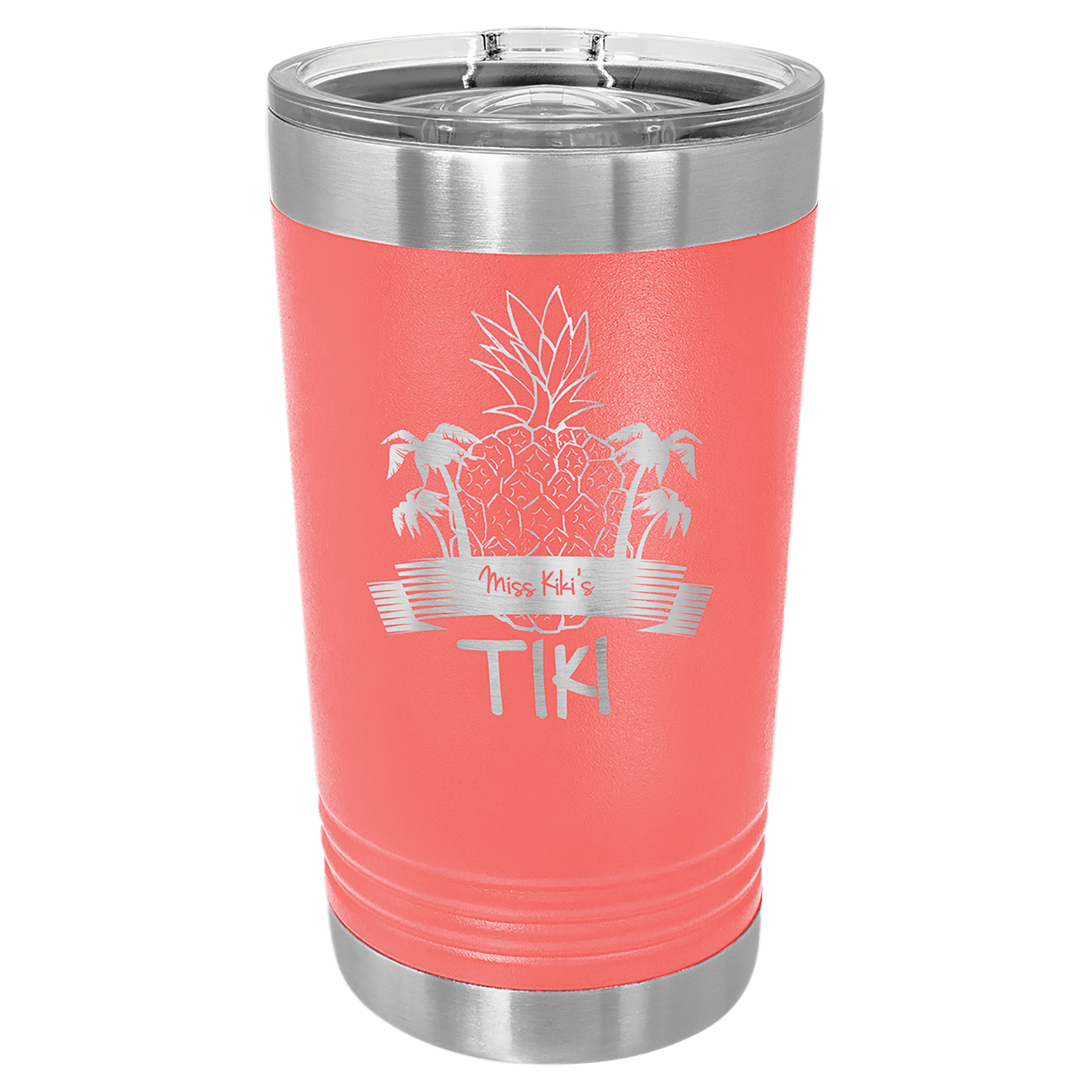 16 oz. Coral Laser Engraved Polar Camel Pint Tumbler w/Slider Lid 2
