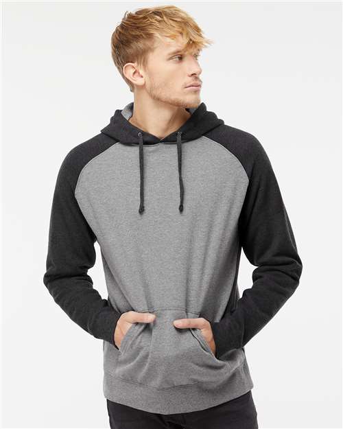 Unisex Raglan Hooded Sweatshirt - IND40RP 34