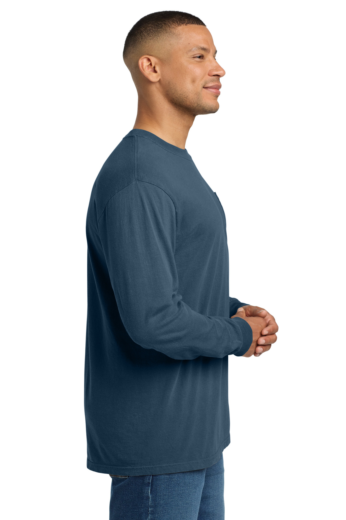 COMFORT COLORS Heavyweight Ring Spun Long Sleeve Pocket Tee. 4410 113