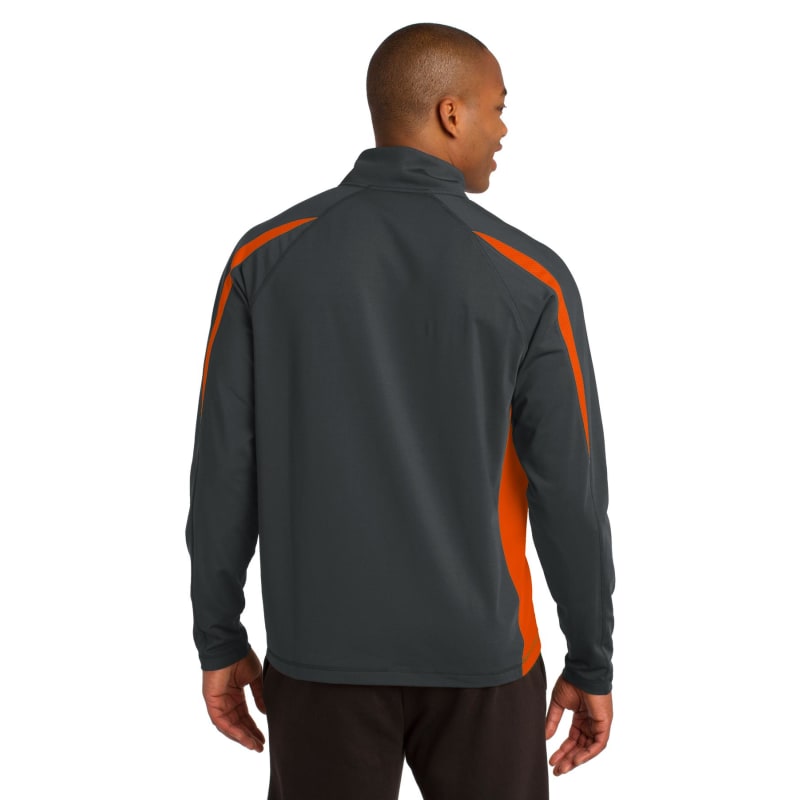 Sport-Tek Sport-Wick Stretch 1/2-Zip Colorblock Pullover., custom hoodie or sweatshirt with logo imprint 23