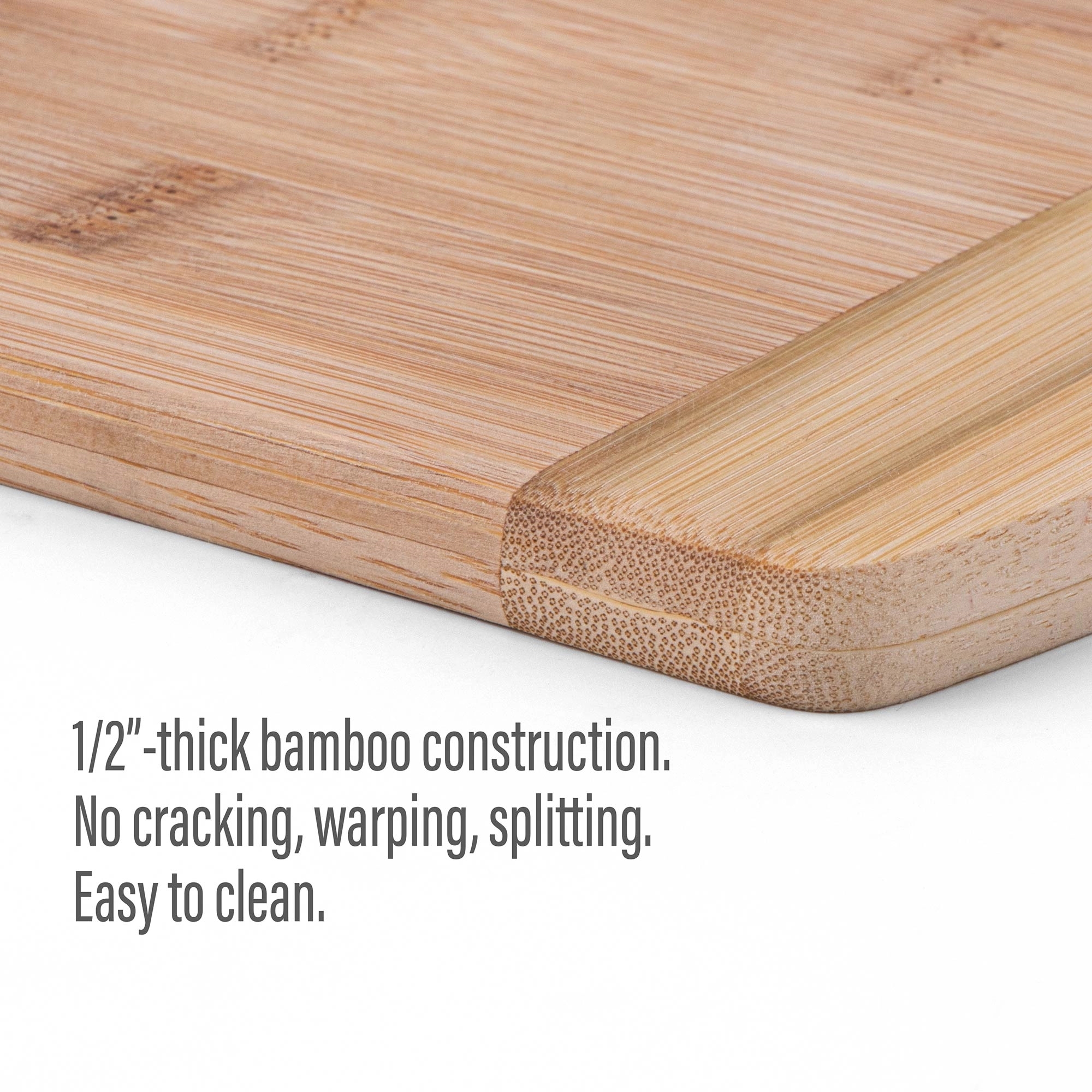 The Brisbane 11-Inch Two-Tone Deluxe Bamboo Cutting Board 3