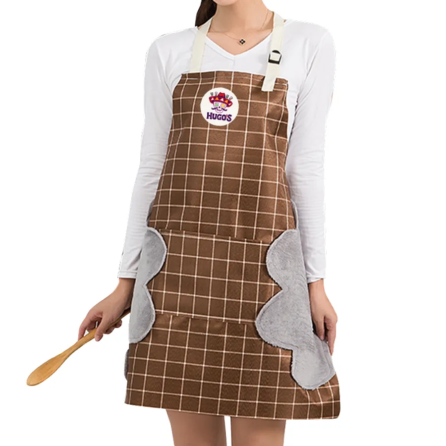 Striped Plaid Hand Wiping Apron 1