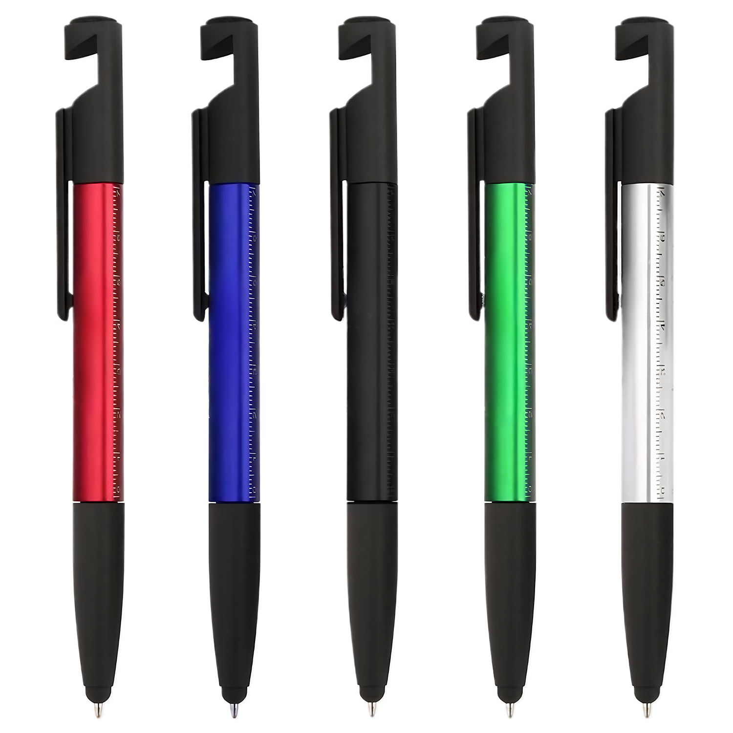 6 in 1 Plastic Multi-functional Stylus Ballpoint Pen 3